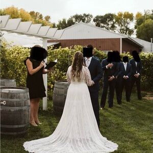 Boho Lace Wedding Dress